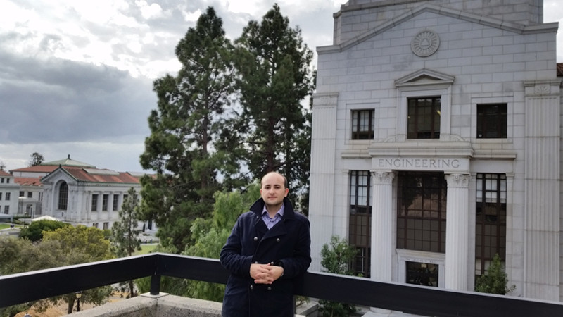 Abdelmoghith El Belhadji à Berkeley, pendant le voyage d’études du Mastère OSE